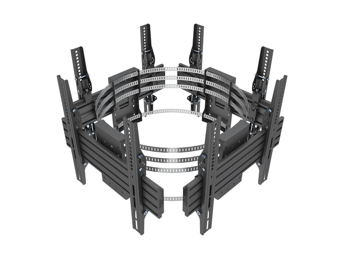 Multibrackets M Pro Series Quad-Sided Column Mount for 32–75" Displays – Black | 7340234815630 Wall Mount Bracket Multibrackets