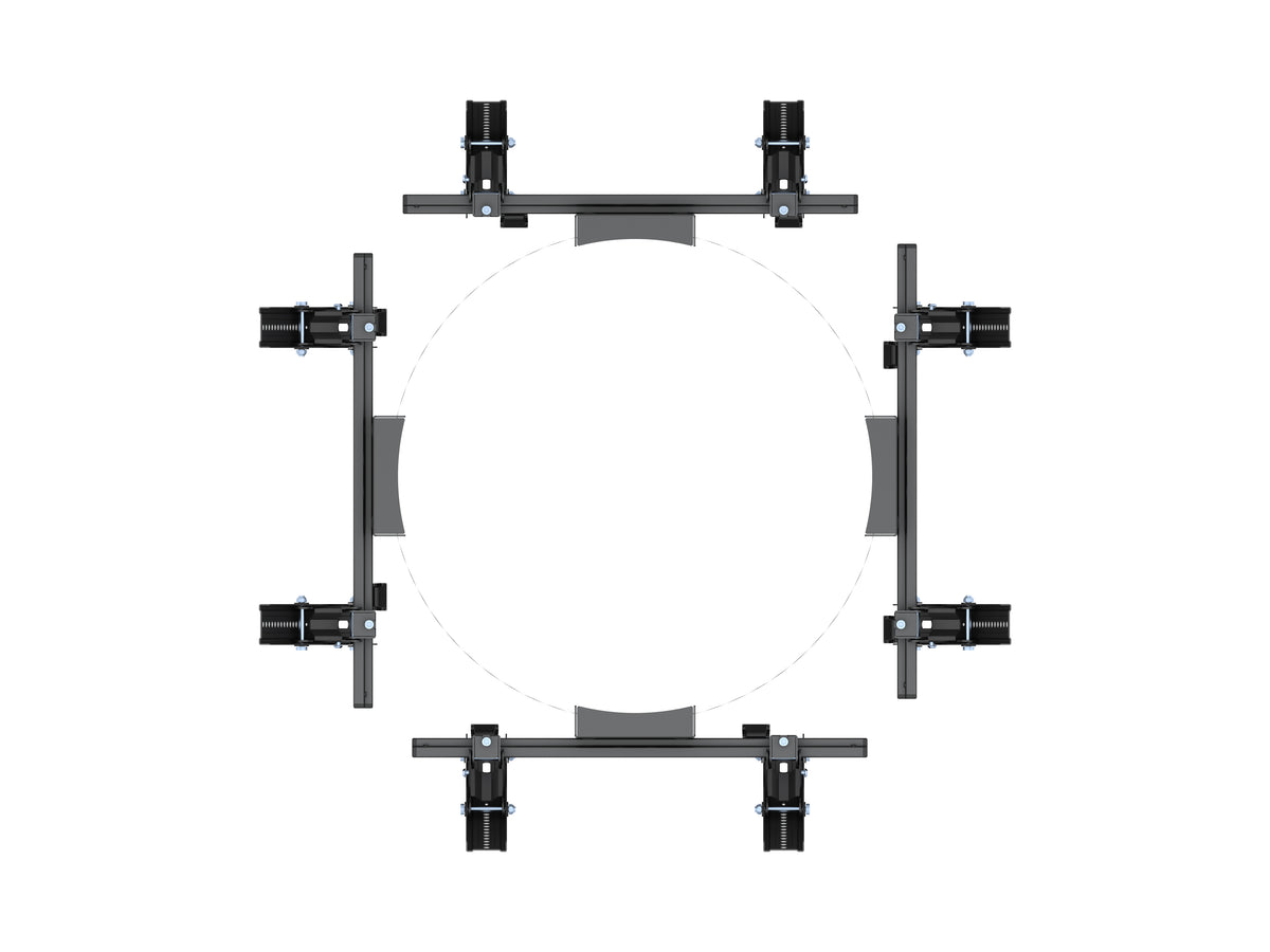 Multibrackets M Pro Series Quad-Sided Column Mount for 32–75" Displays – Black | 7340234815630 Wall Mount Bracket Multibrackets