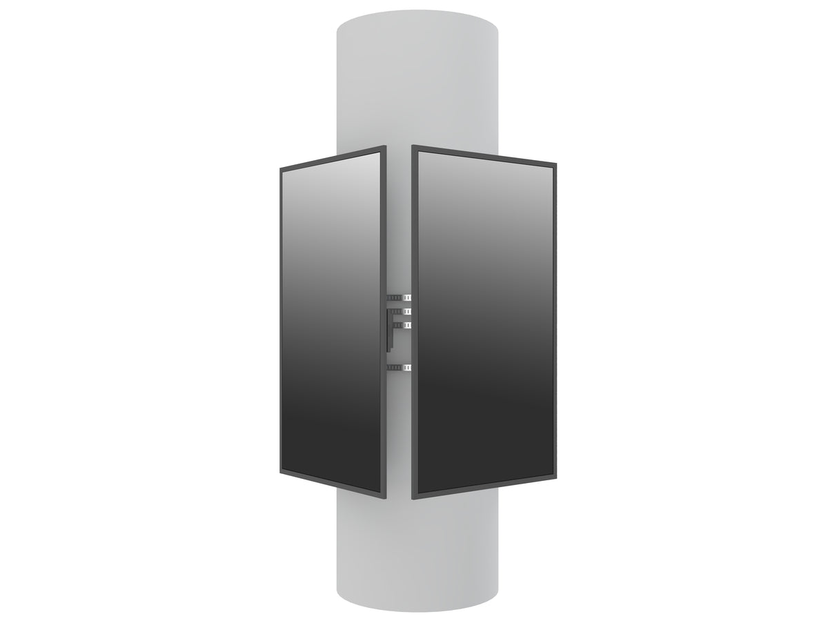 Multibrackets M Pro Series Quad-Sided Column Mount for 32–75" Displays – Black | 7340234815630 Wall Mount Bracket Multibrackets