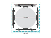 Multibrackets M Pro Series Quad-Sided Column Mount for 32–75" Displays – Black | 7340234815630 Wall Mount Bracket Multibrackets