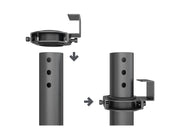 Multibrackets M Pro Series Rotating Mount Ring for Rail & Pole Systems – Black | 7340234812301 Mount Accessories Multibrackets