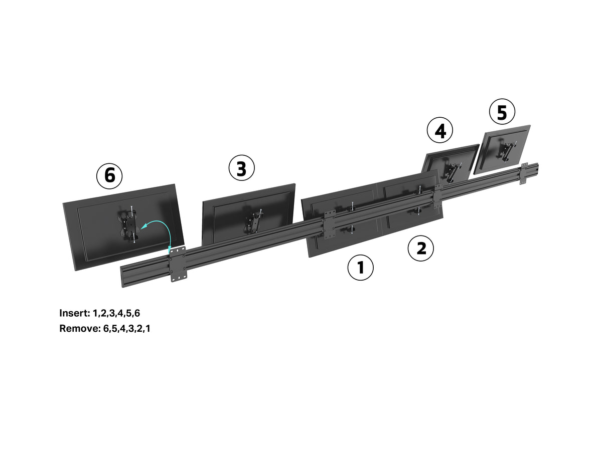 Multibrackets M Pro Series Triple-Screen Tilt Wall Mount for 15–32" Displays – Black | 7340234816101 Wall Mount Bracket Multibrackets