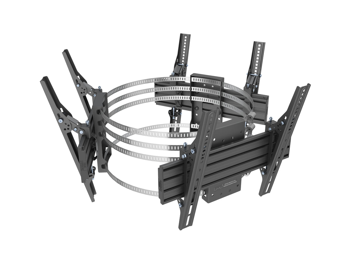 Multibrackets M Pro Series Triple-Sided Column Mount for 32–75" Displays – Black | 7340234815623