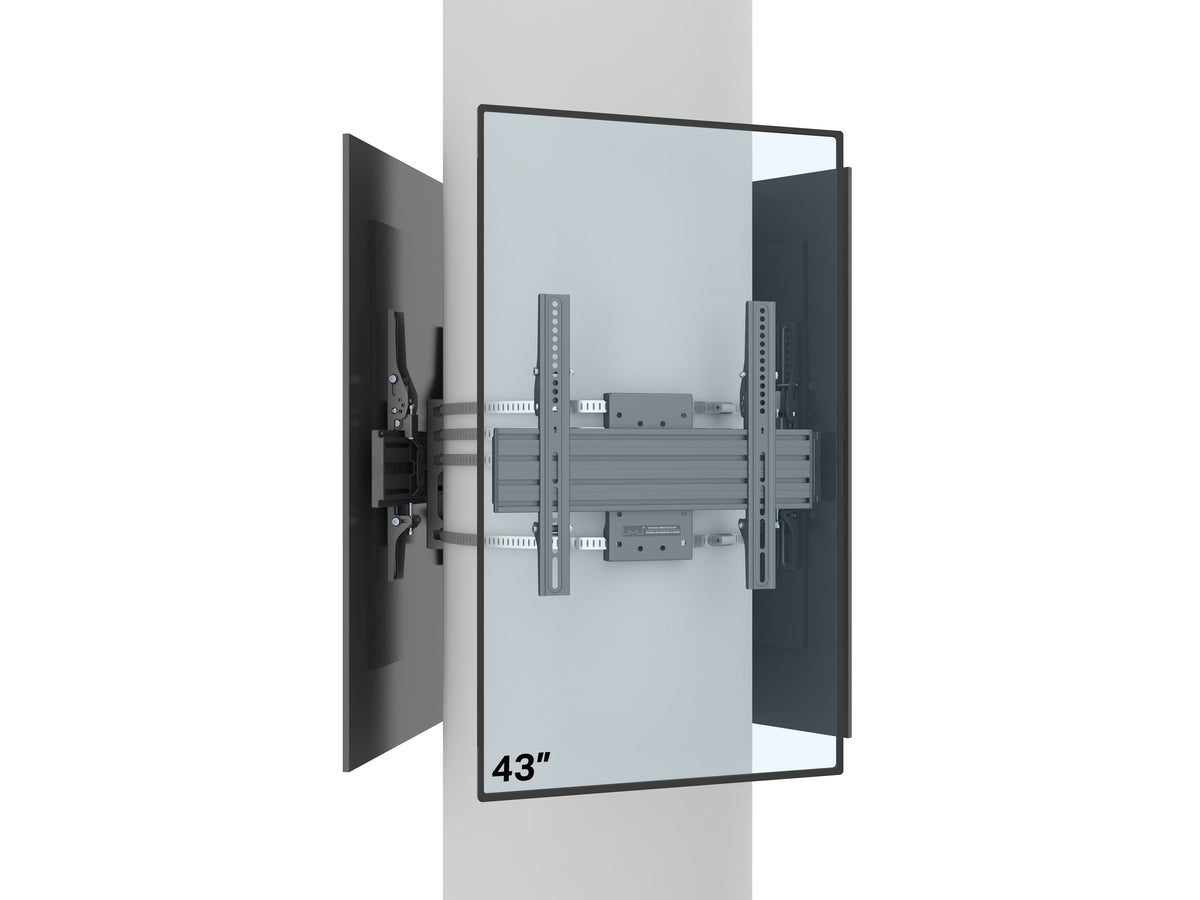 Multibrackets M Pro Series Triple-Sided Column Mount for 32–75" Displays – Black | 7340234815623