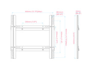 Multibrackets M Pro Series VESA Extension Kit 400x400 for Video Walls – Black | 7350105219047 Mount Accessories Multibrackets
