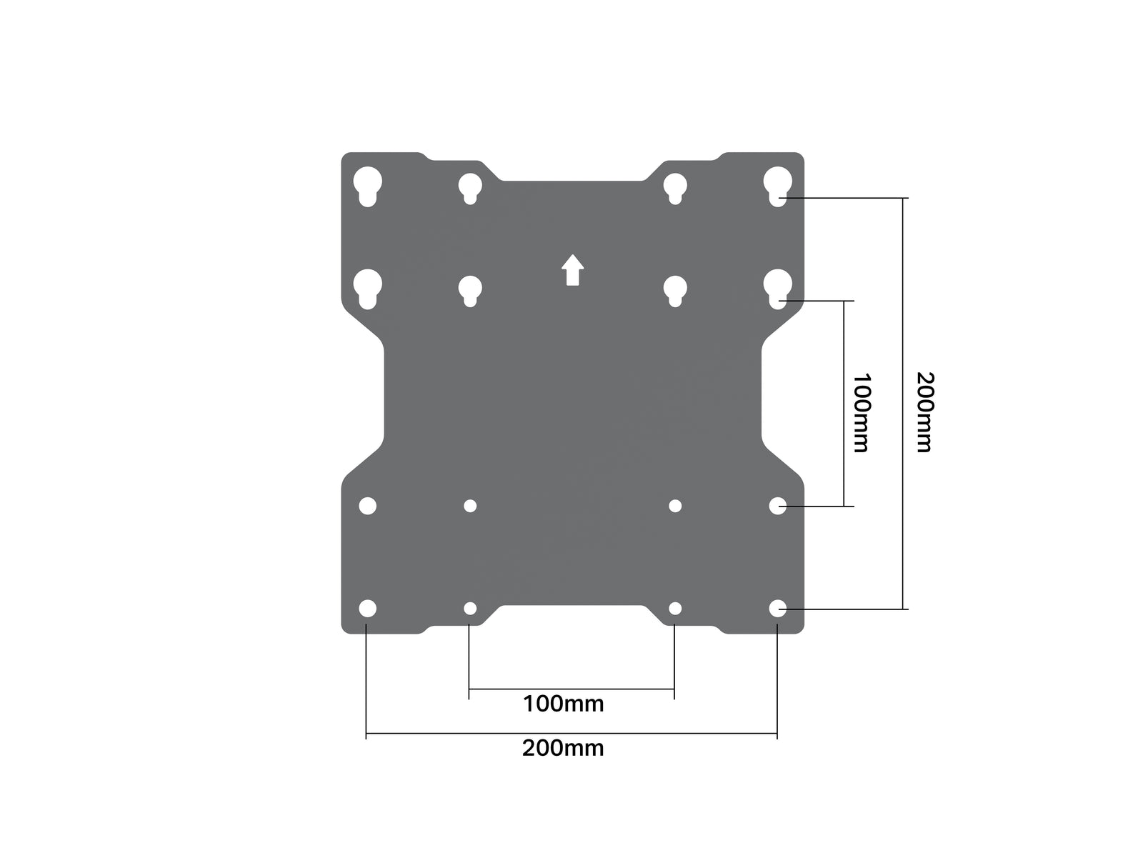 Multibrackets M Pro Series VESA Tilt Column Mount – 70kg Load | 7350022735149 Mount Accessories Multibrackets