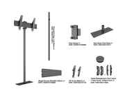 Multibrackets M Pro Single Pole Floor Stand 43–75" VESA 300 – Black | 7340234817146 Floor Stand Multibrackets