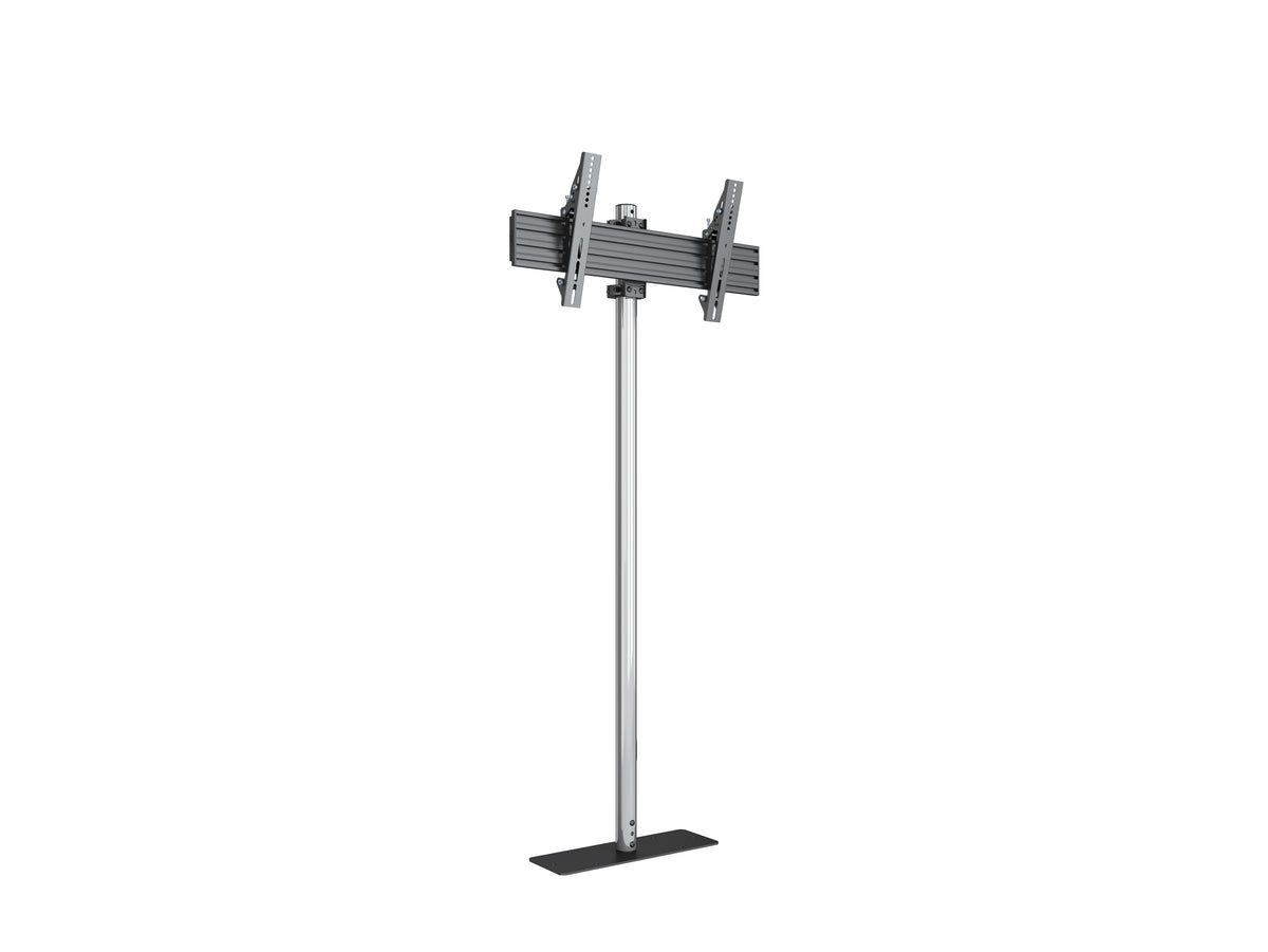 Multibrackets M Pro Single Pole Floor Stand 43–75" VESA 300 – Chrome | 7340234817153 Floor Stand Multibrackets