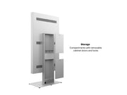 Multibrackets M Pro Slim 85" Digital Signage Kiosk Enclosure - White | 7340234812363 Kiosk Stand Multibrackets