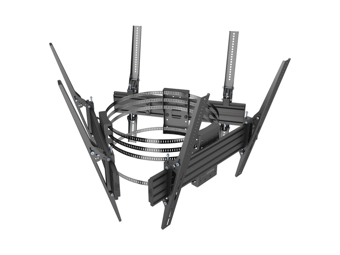 Multibrackets M Pro Triple Column Mount 32–75" VESA 600x600 – Black | 7340234816989 Wall Mount Bracket Multibrackets