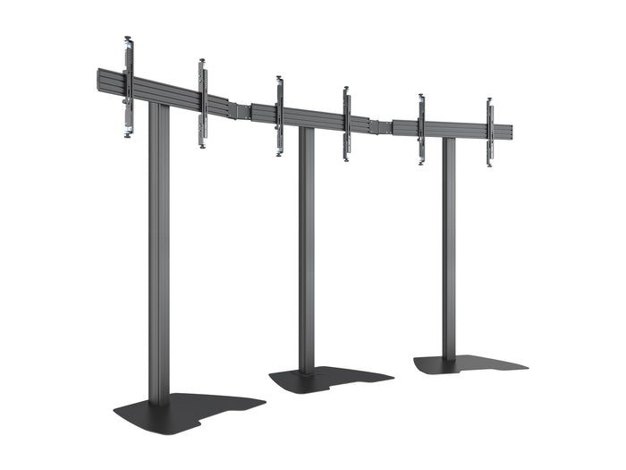 Multibrackets M Pro Video Wall Floor Stand 3x1 43–65" Micro Adjustable | 7340234813667 Floor Stand Multibrackets