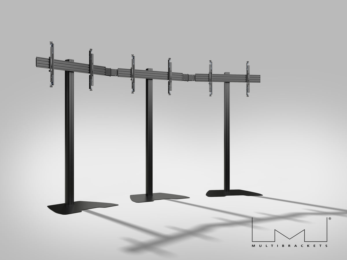 Multibrackets M Pro Video Wall Floor Stand 3x1 43–65" Micro Adjustable | 7340234813667 Floor Stand Multibrackets