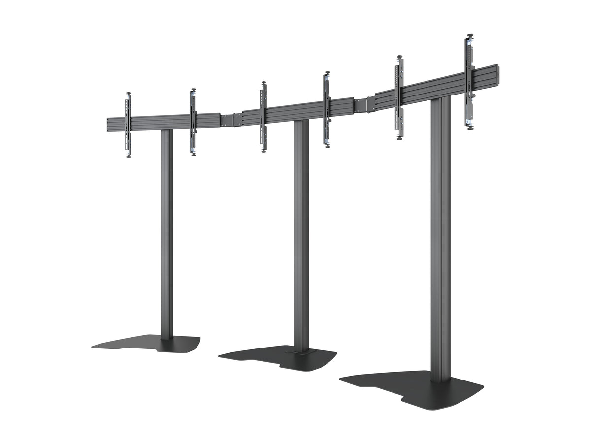 Multibrackets M Pro Video Wall Floor Stand 3x1 43–65" Micro Adjustable | 7340234813667 Floor Stand Multibrackets