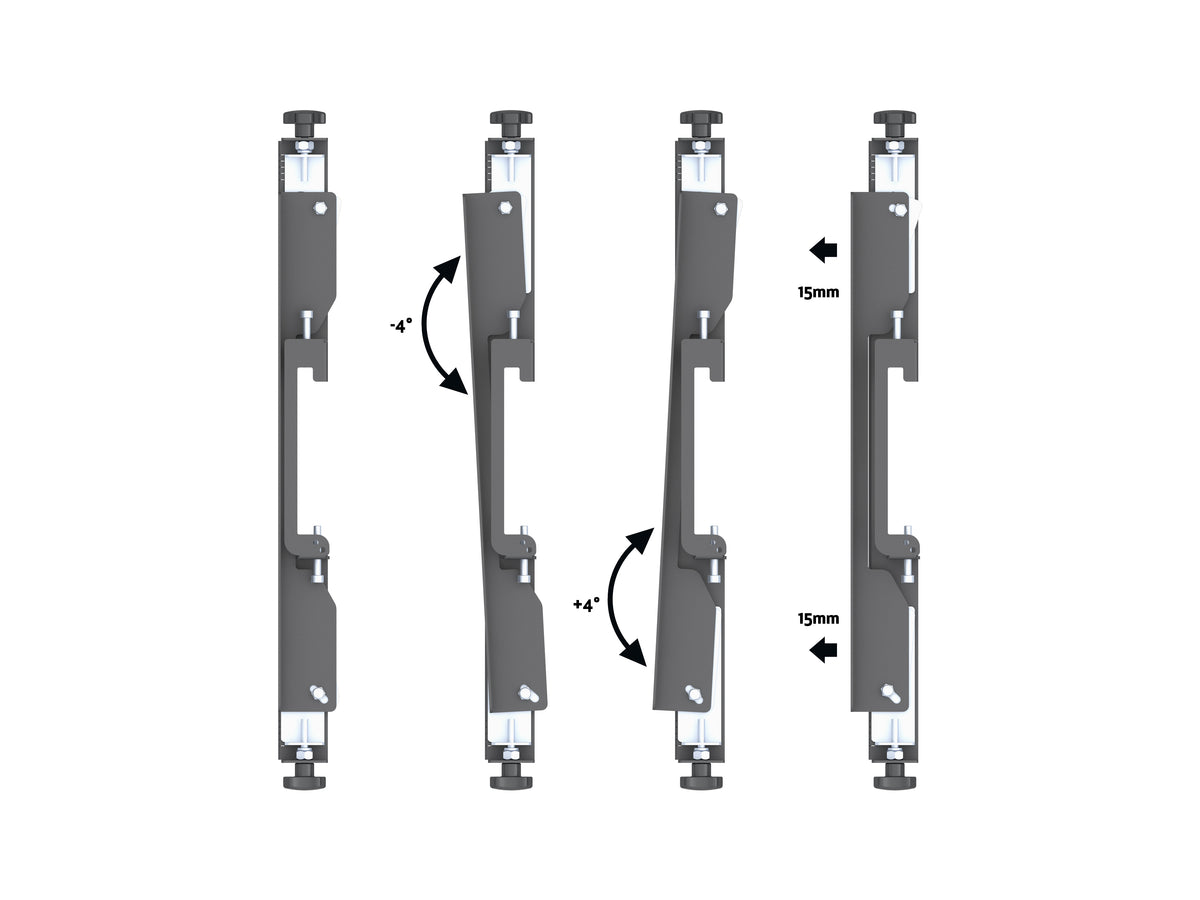 Multibrackets M Pro Video Wall Floor Stand 3x1 43–65" Micro Adjustable | 7340234813667 Floor Stand Multibrackets
