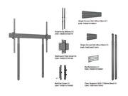 Multibrackets M Pro Wall Mount with Floor Support - Max VESA 1200x900 | 7340234810819 Wall Mount Bracket Multibrackets