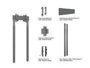 Multibrackets M Pro Wall Mount with Floor Support - Max VESA 200x200 | 7350105218408 Wall Mount Bracket Multibrackets