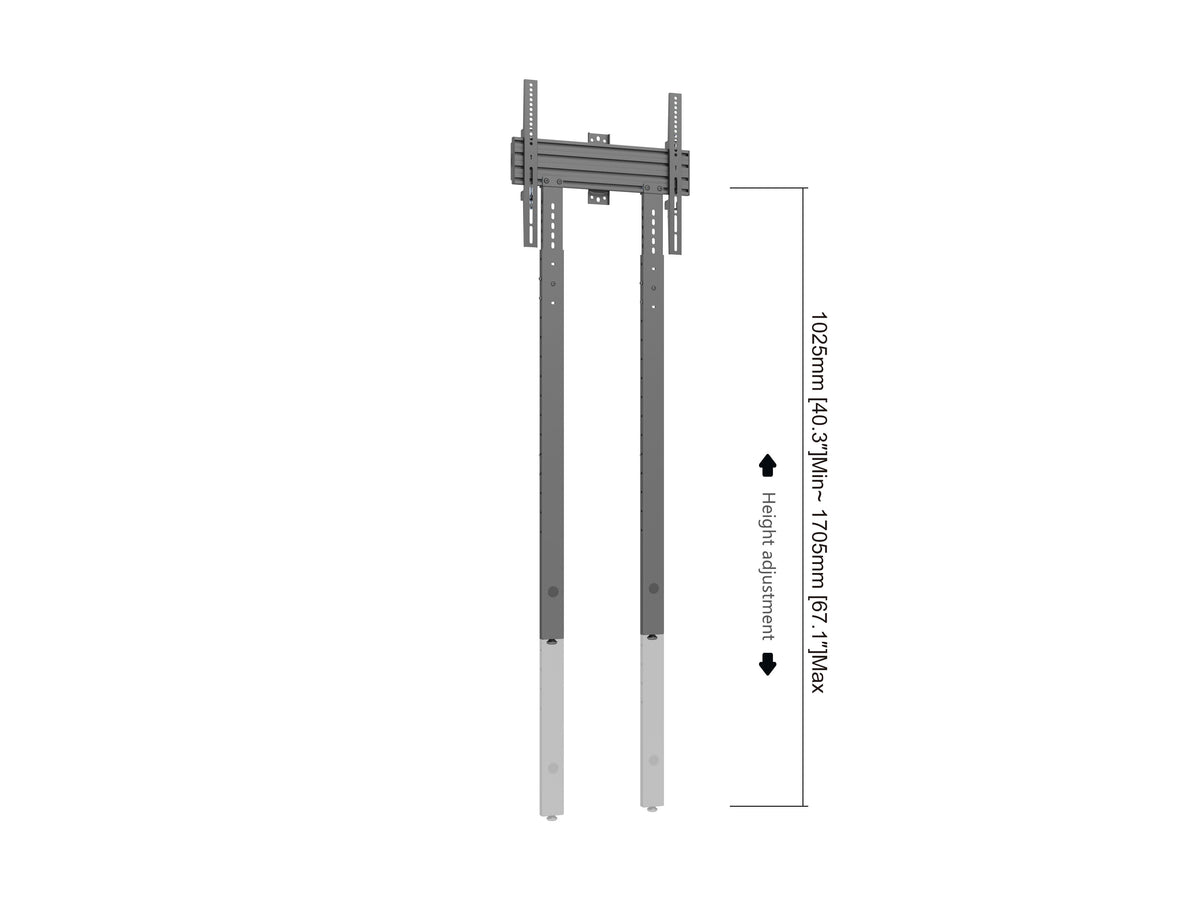 Multibrackets M Pro Wall Mount with Floor Support - Max VESA 400x400 | 7350105214004 Wall Mount Bracket Multibrackets