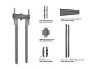 Multibrackets M Pro Wall Mount with Floor Support - Max VESA 400x400 | 7350105214004 Wall Mount Bracket Multibrackets