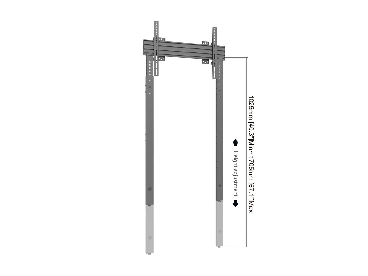Multibrackets M Pro Wall Mount with Floor Support - Max VESA 600x400 | 7350105218392 Wall Mount Bracket Multibrackets