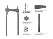Multibrackets M Pro Wall Mount with Floor Support - Max VESA 600x400 | 7350105218392 Wall Mount Bracket Multibrackets