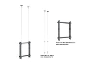 Multibrackets M Pro Wire Ceiling 3000 B2B Dual Screen Mount for 32"-65" Screens | 7350022739932 Ceiling Mount Bracket Multibrackets