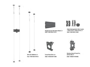 Multibrackets M Pro Wire MBC1U Floor to Ceiling Mount for 27"-32" Screens | 7340234811274 Floor to Ceiling Display Mount Multibrackets