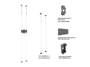 Multibrackets M Pro Wire MBC1UX2 Double-Sided Floor to Ceiling Mount for 27"-32" Screens | 7340234811281 Floor to Ceiling Display Mount Multibrackets