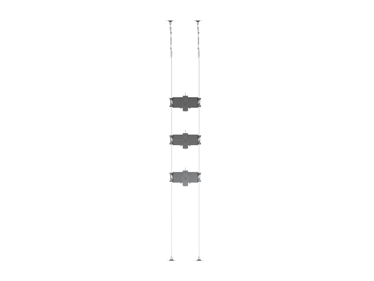 Multibrackets M Pro Wire MBC3U Triple Screen Floor to Ceiling Mount 27"-32" Screens | 7340234811304 Floor to Ceiling Display Mount Multibrackets