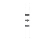 Multibrackets M Pro Wire MBC3U Triple Screen Floor to Ceiling Mount 27"-32" Screens | 7340234811304 Floor to Ceiling Display Mount Multibrackets