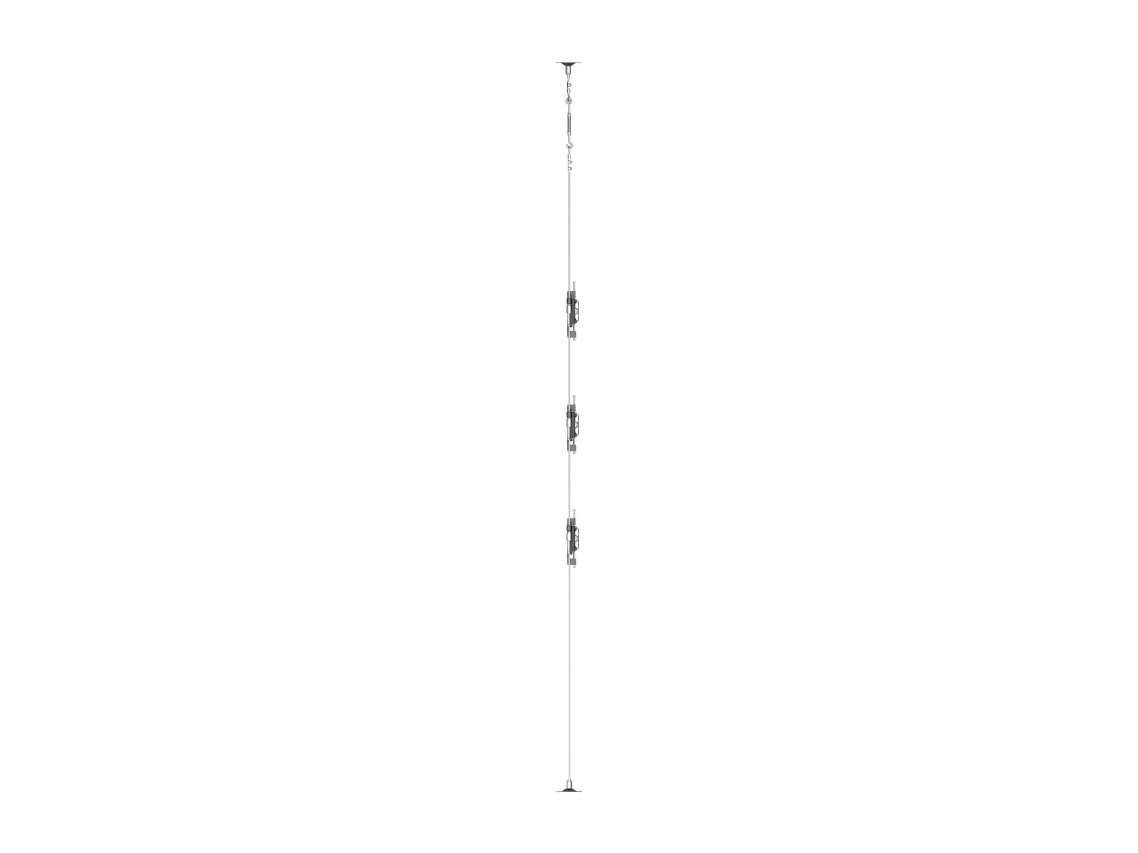 Multibrackets M Pro Wire MBC3U Triple Screen Floor to Ceiling Mount 27"-32" Screens | 7340234811304 Floor to Ceiling Display Mount Multibrackets