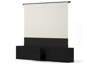 Multibrackets M Projection Laser TV Cabinet 118" with Motorized Lift – Black | 7350022733374 Motorized Floor Rising Screen Multibrackets