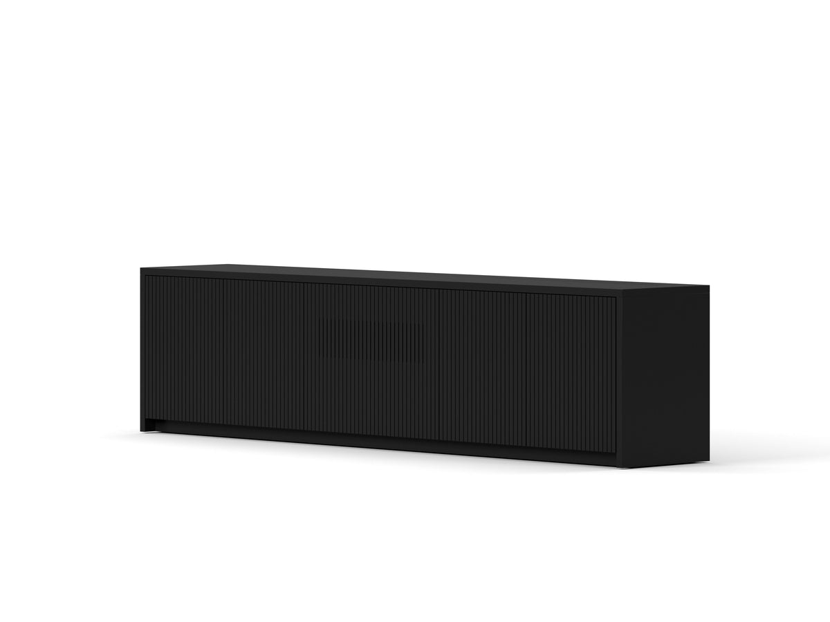 Multibrackets M Projection Laser TV Cabinet 84" with Motorized Lift – Black | 7350022732902 Motorized Floor Rising Screen Multibrackets