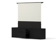 Multibrackets M Projection Laser TV Cabinet 84" with Motorized Lift – Black | 7350022732902 Motorized Floor Rising Screen Multibrackets