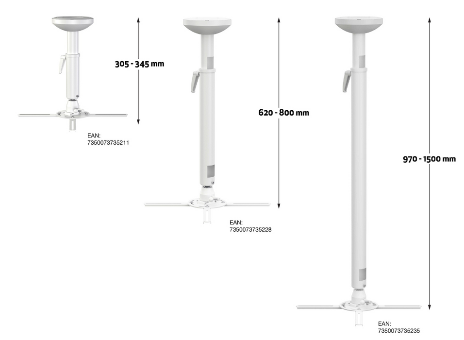 Multibrackets M Projector Mount HD 305-345mm | 7350073735211 Multibrackets Projector Mount Multibrackets
