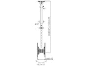 Multibrackets M Public Ceiling Mount Medium Back to Back for 32"-55" Screens | 7350073732500 Ceiling Mount Bracket Multibrackets