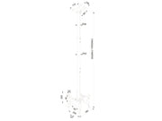 Multibrackets M Public Ceiling Mount Small Back to Back for 10"-32" Screens – Black | 7350073734740 Ceiling Mount Bracket Multibrackets