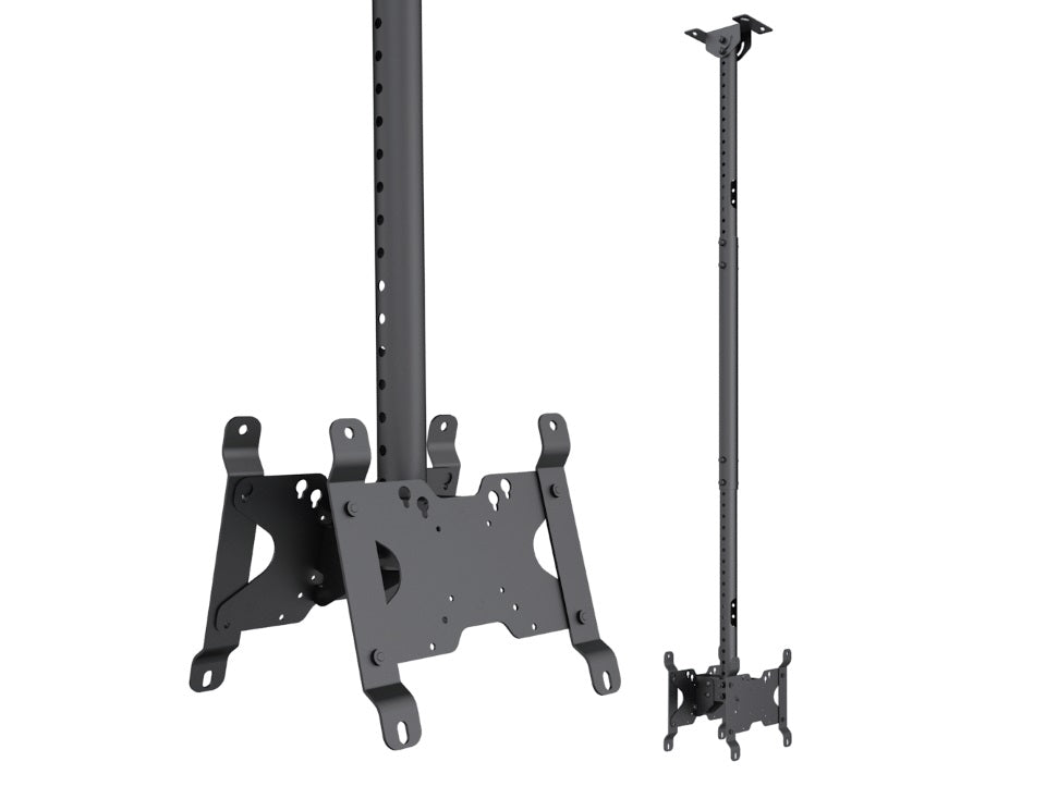 Multibrackets M Public Ceiling Mount Small Back to Back for 10"-32" Screens – Black | 7350073734740 Ceiling Mount Bracket Multibrackets