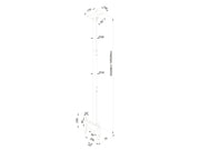 Multibrackets M Public Ceiling Mount Small Single for 10"-43" Screens – White | 7350073734757 Ceiling Mount Bracket Multibrackets