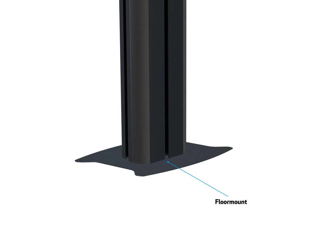 Multibrackets M Public Display Floorstand B2B Fixed Base - Black | 7350022739802