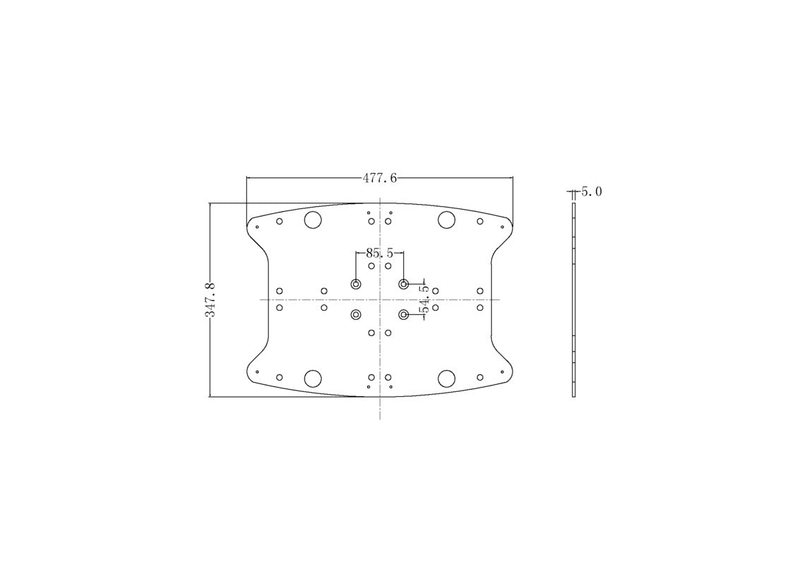 Multibrackets M Public Display Floorstand B2B Fixed Base - Silver | 7350022739796