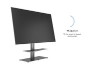 Multibrackets M 110 HD Single Black Floor Stand for 50"–85" Screens | 7350105210846