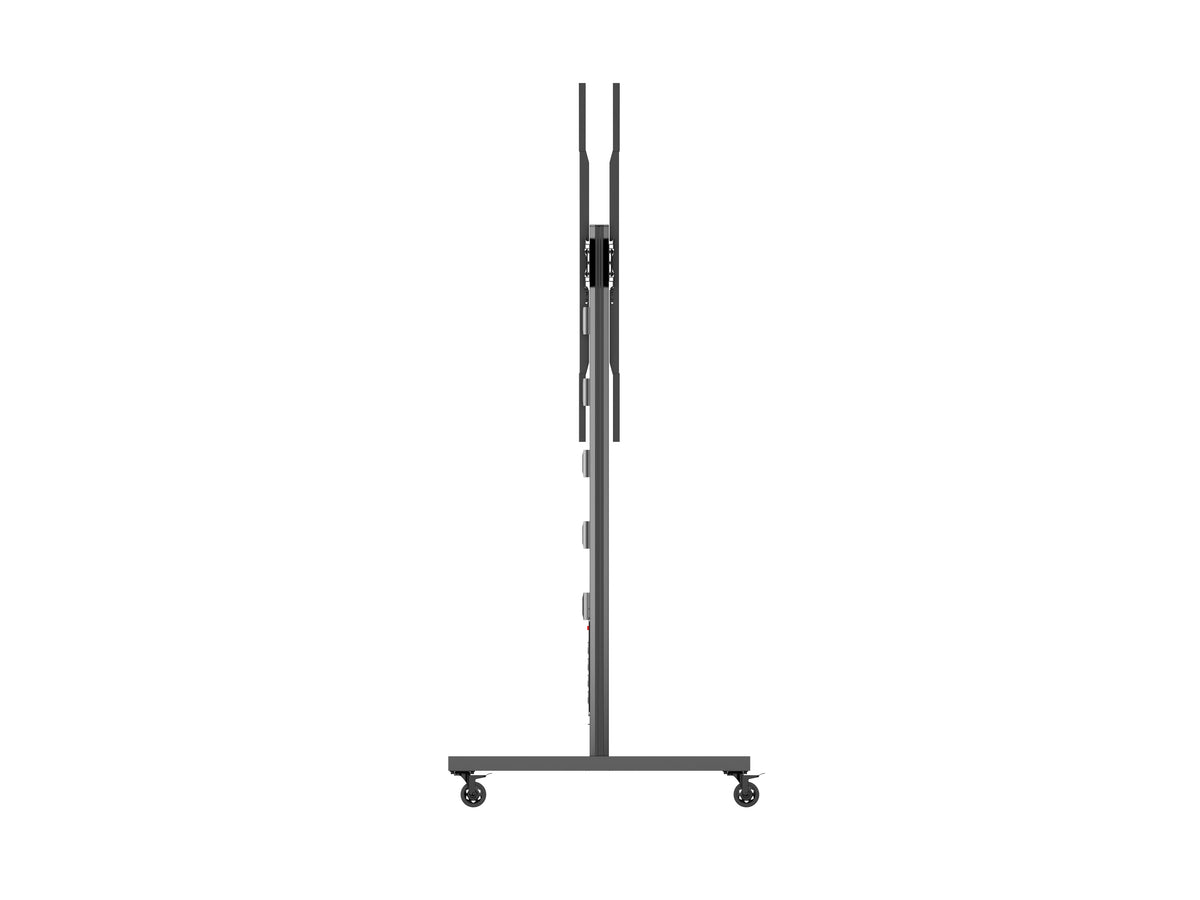 Multibrackets M Public Display Stand 210 Dual-Screen Mobile Floor Stand 86" – Black | 7340234815685 Floor Stand Multibrackets