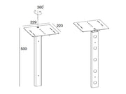 Multibrackets M Public Display Stand Camera Holder HD - Black | 7350022739758
