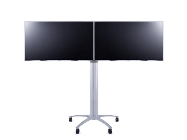 Multibrackets M Public Display Stand Dual Screen Mount for 40"-55" Displays - Silver | 7350022737808
