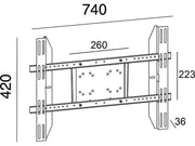 Multibrackets M Public Display Stand Single Screen Mount - Silver | 7350073730803
