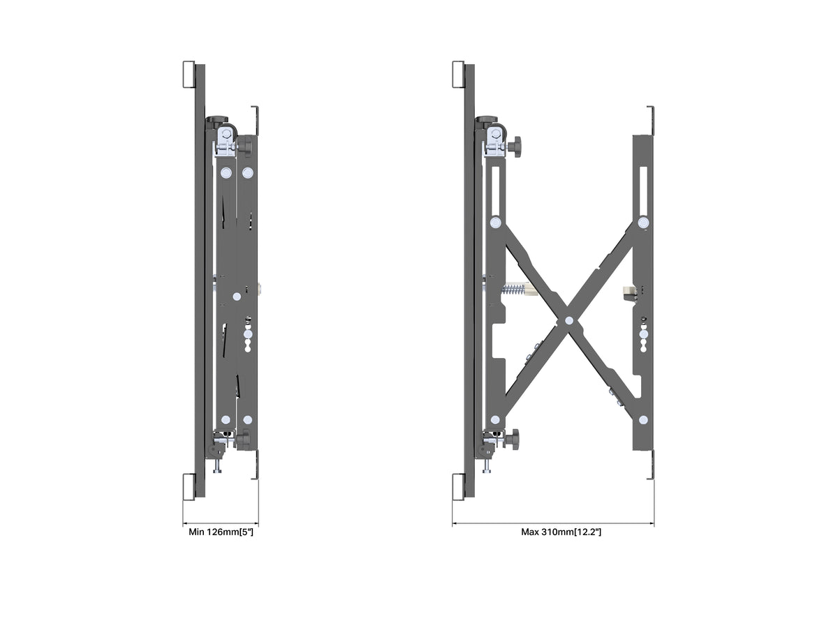 Multibrackets M Public Extra-Large Displays Video Wall Mount For 85"-120" Screens | 7350022739086 Video Wall Mount Multibrackets