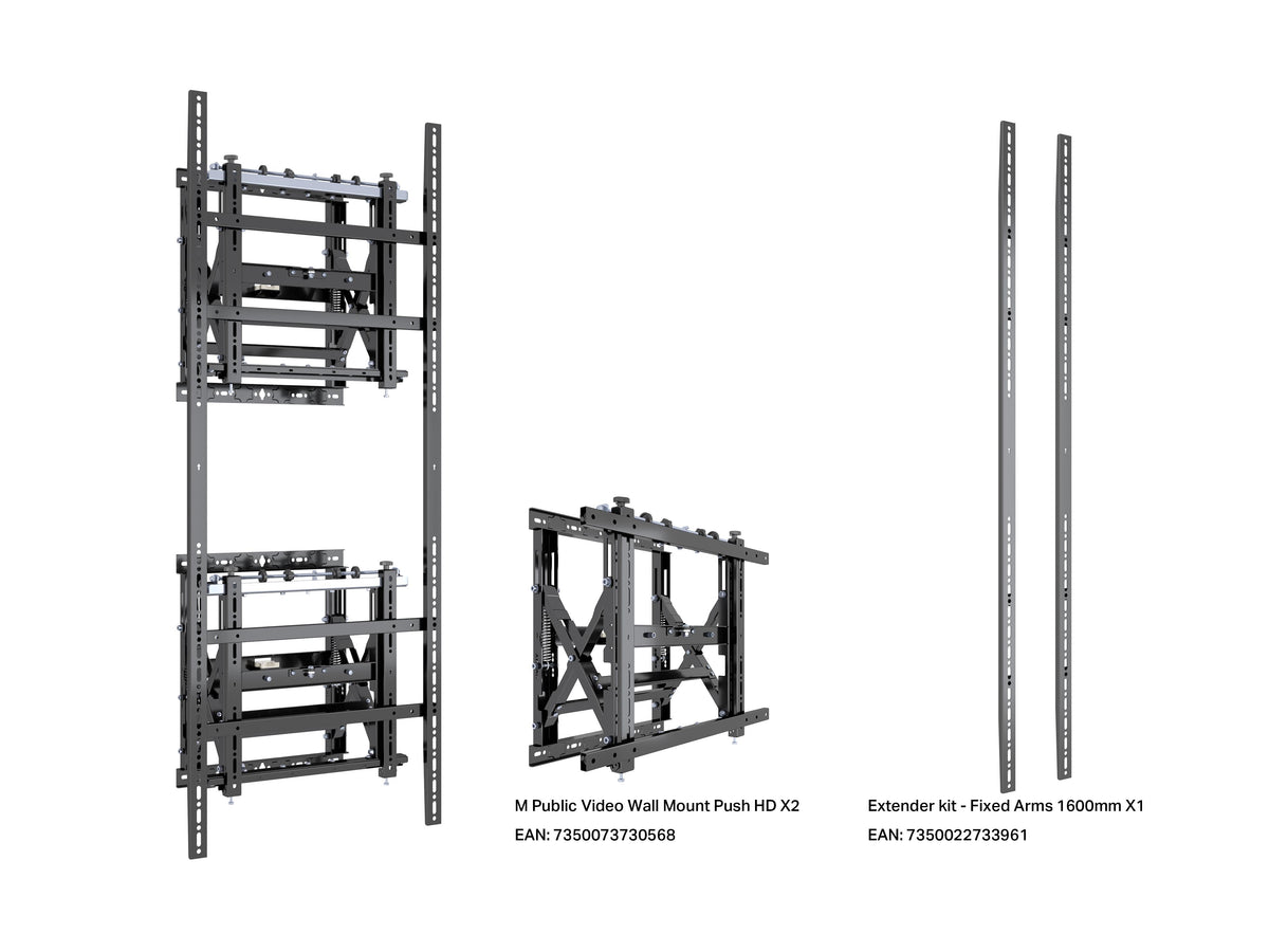Multibrackets M Public Extra-Large Displays Video Wall Mount for 85"-160" Displays | 7350022739093 Video Wall Mount Multibrackets