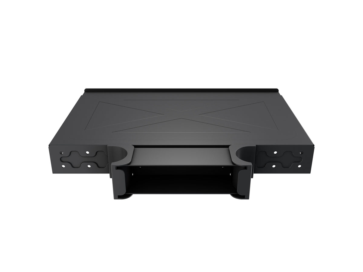 Multibrackets M Public Floorstand Basic 180 Adjustable AV Equipment Shelf - Black | 7350073737390