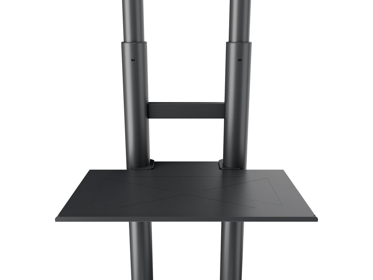 Multibrackets M Public Floorstand Basic 180 Adjustable AV Equipment Shelf - Black | 7350073737390