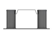 Multibrackets M Public Floorstand Basic 180 Black Fixed Floormount Base | 7350073737222